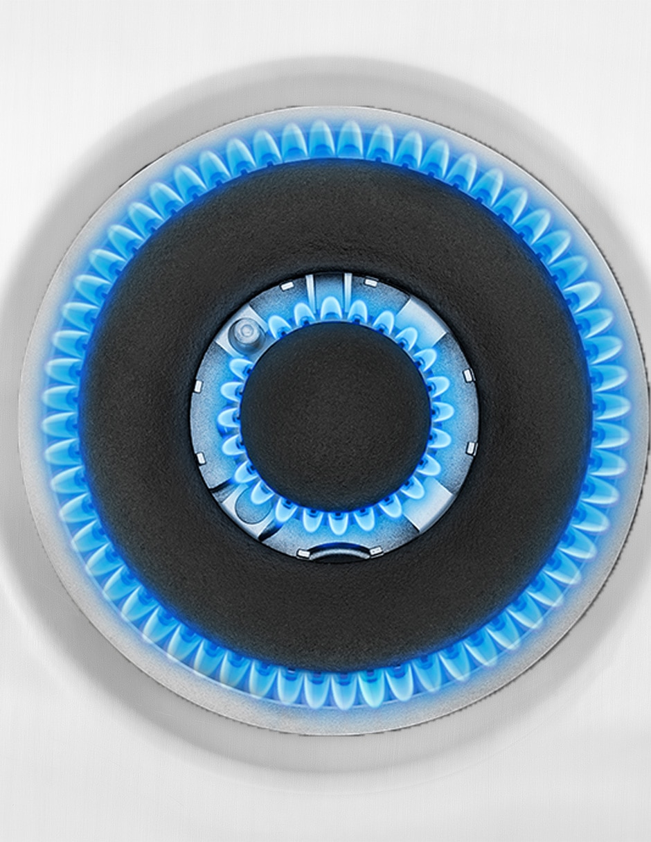 Estufa de piso a gas LP 76 cm EMH7613DBS0 de 6 quemadores 2
