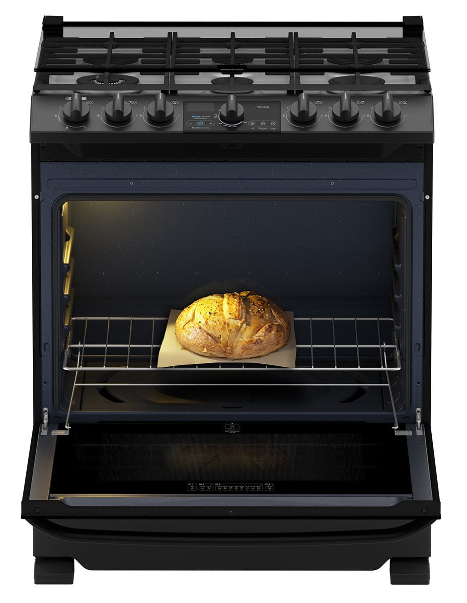 Estufa de piso a gas LP 76 cm EMH7613DBS0 de 6 quemadores 4
