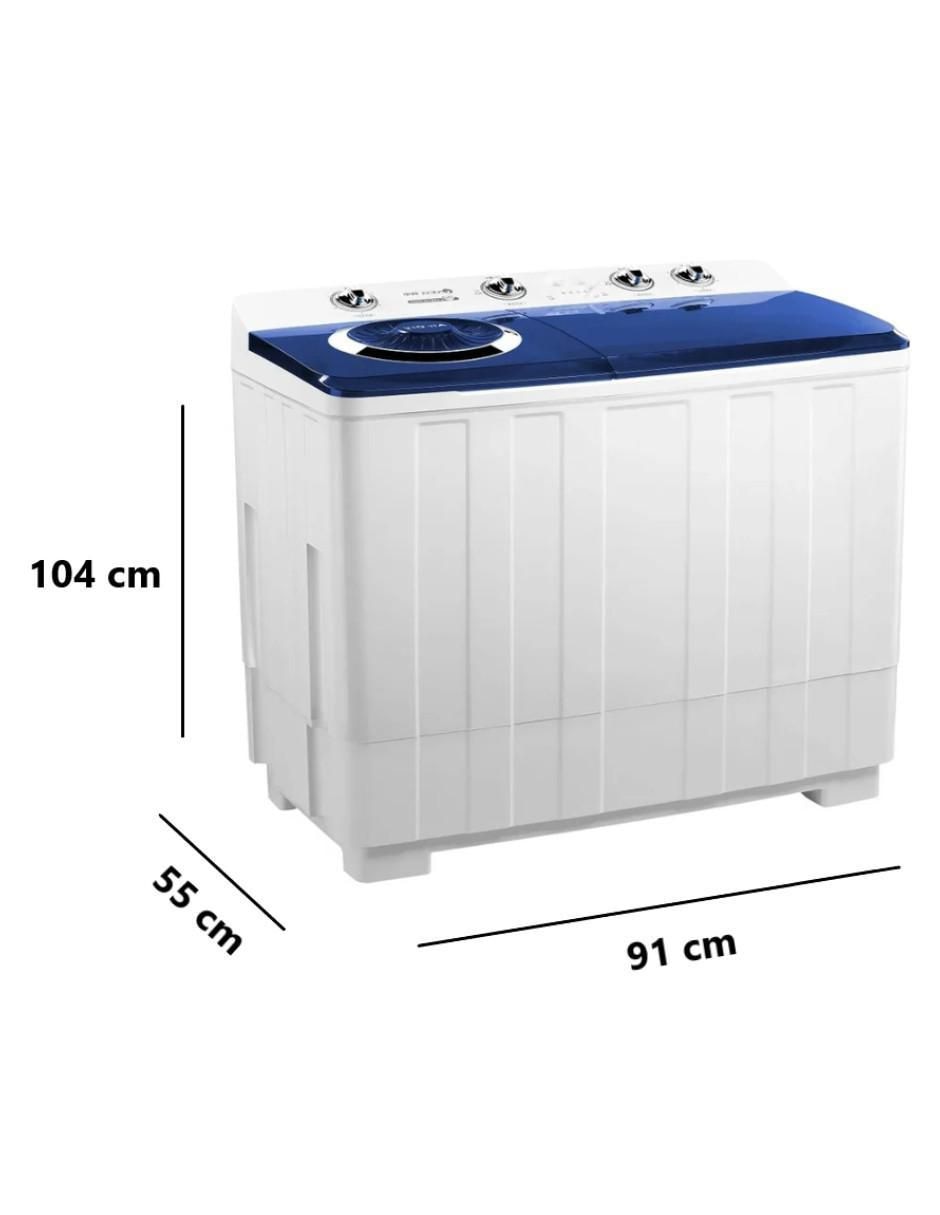 Lavadora doble tina 16 kg semiautomática carga superior wsa1804p 5