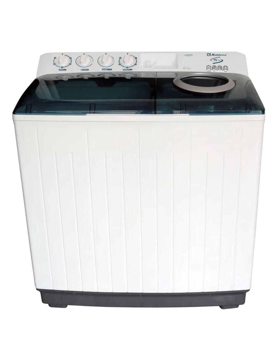 Lavadora doble tina 16 kg semiautomática carga superior ldm-15blanca