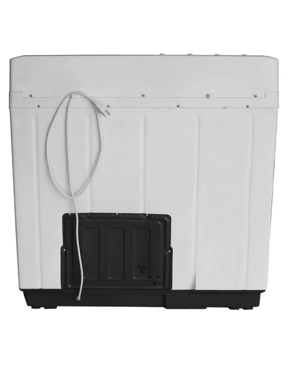 Lavadora doble tina 16 kg semiautomática carga superior ldm-15blanca 4