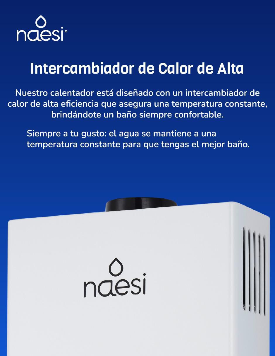 Calentador de paso AN202GN 12 L gas natural 6