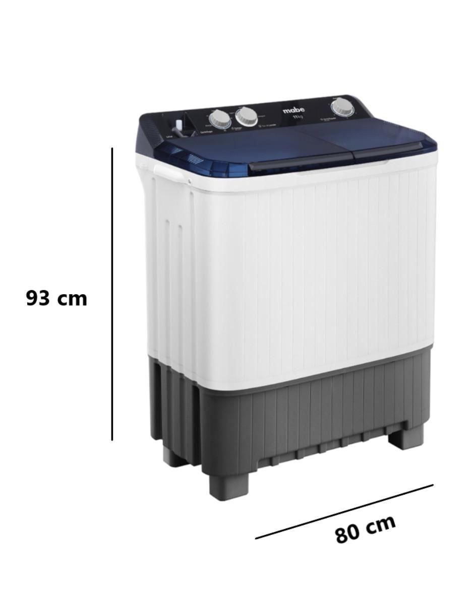 Lavadora doble tina 11 kg semiautomática carga superior lmdx1123hbab0 5
