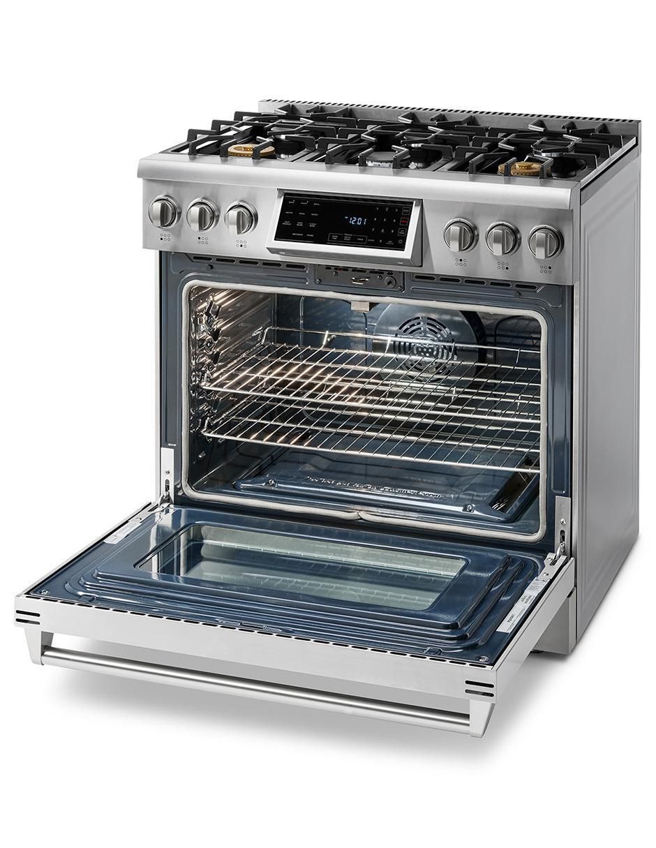 Estufa de piso a gas Natural 90 cm trg3601 de 6 quemadores 4