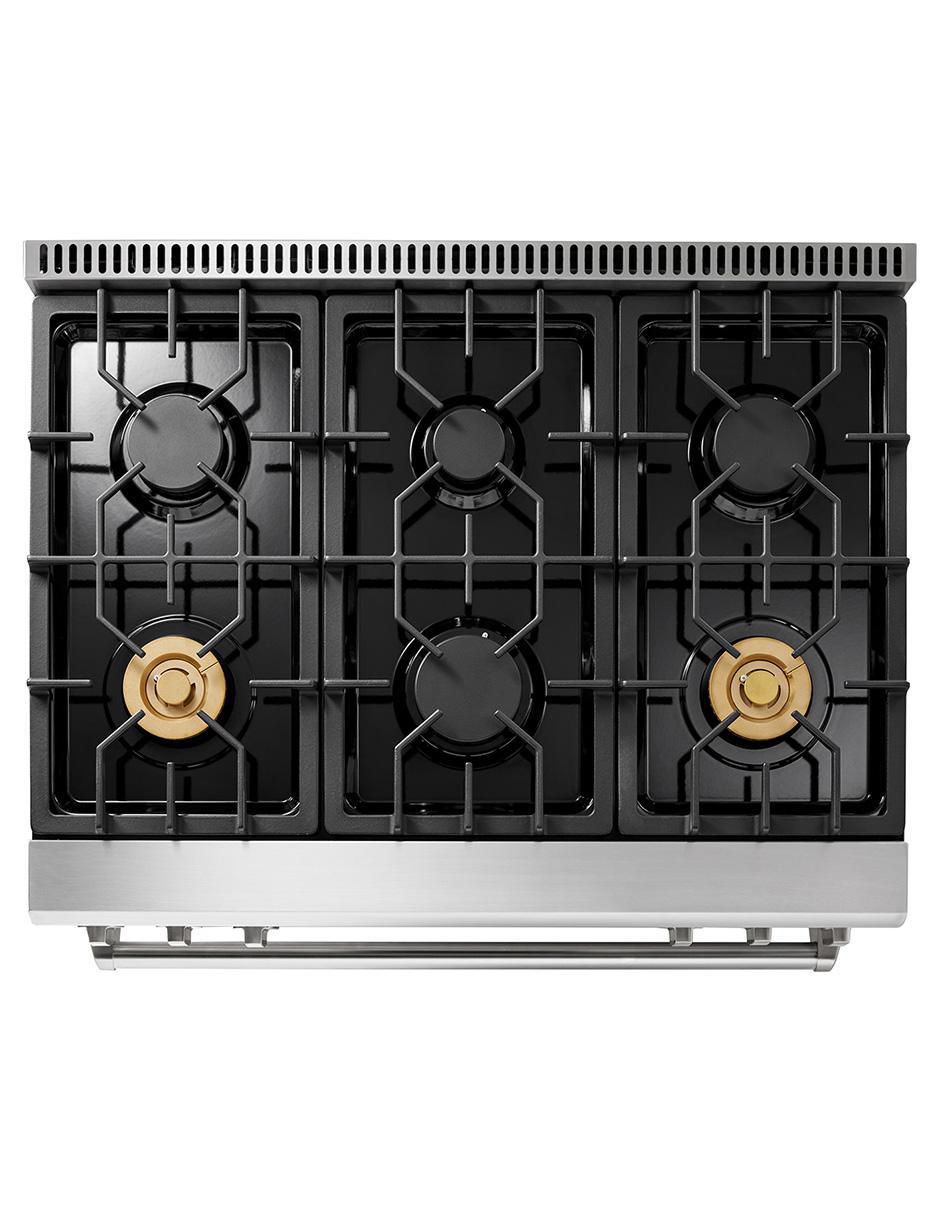 Estufa de piso a gas Natural 90 cm trg3601 de 6 quemadores 5