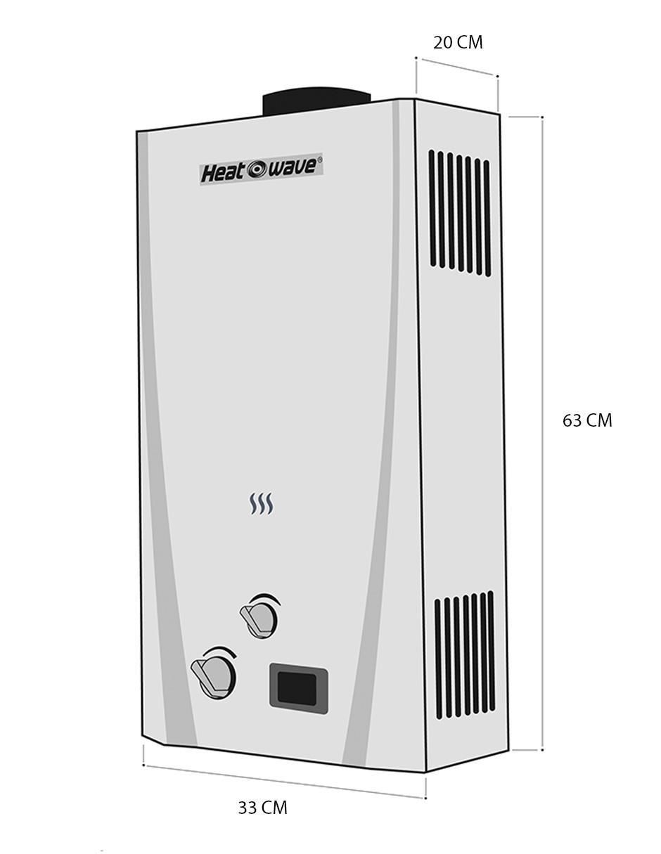 Calentador instantáneo HW-GI10PBG 10 L gas lp 4
