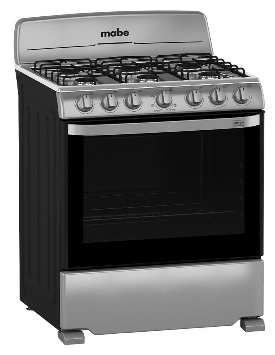 Estufa de piso a gas 76 cm EM7620BAIS2 de 6 quemadores 2