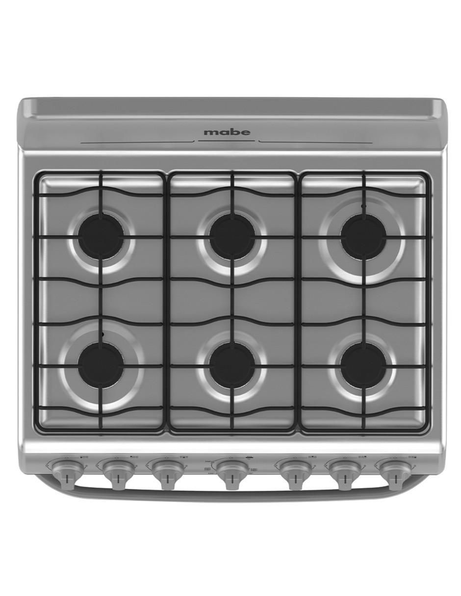 Estufa de piso a gas 76 cm EM7620BAIS2 de 6 quemadores 5