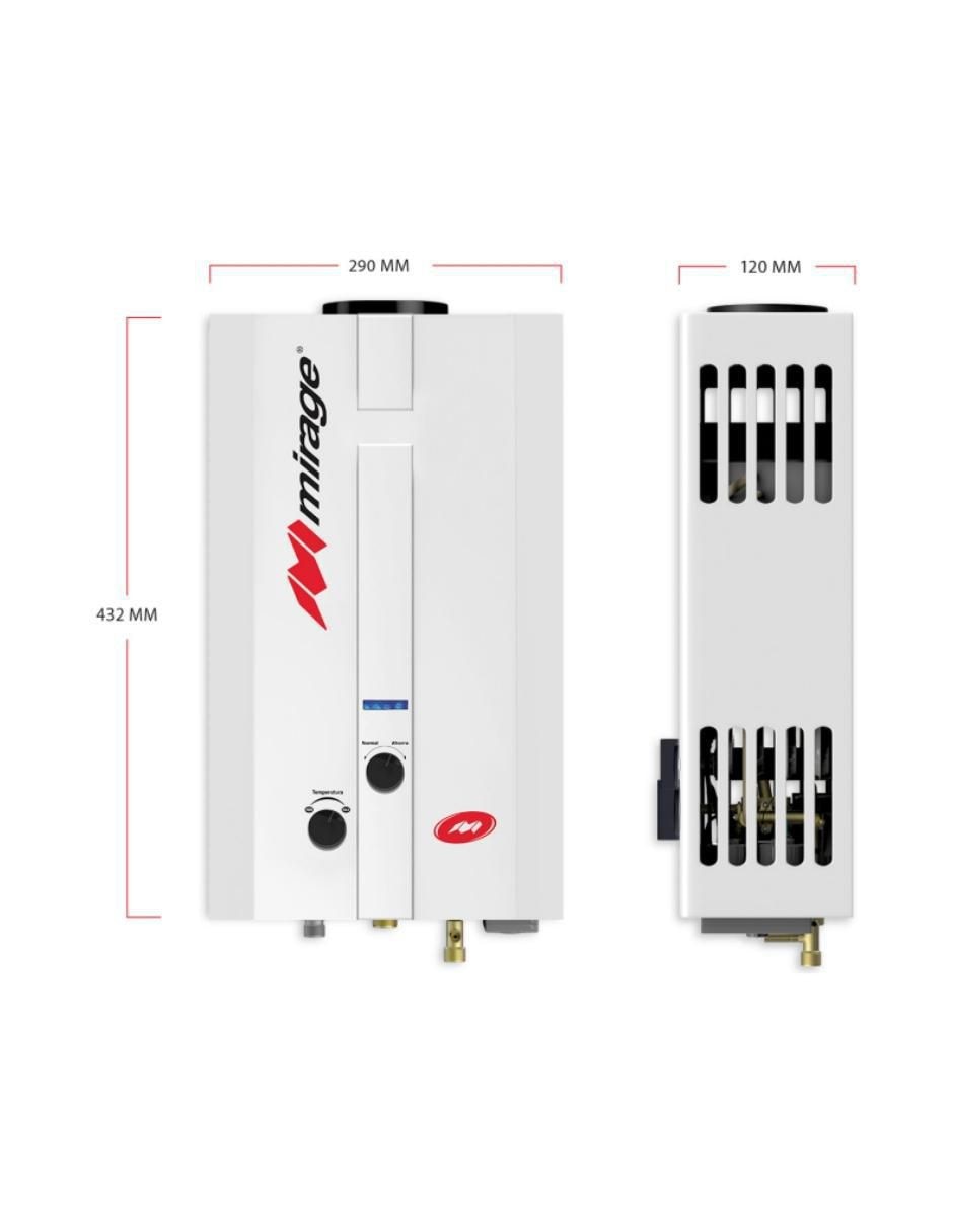 Calentador instantáneo MBF06ED 6 L gas lp 3