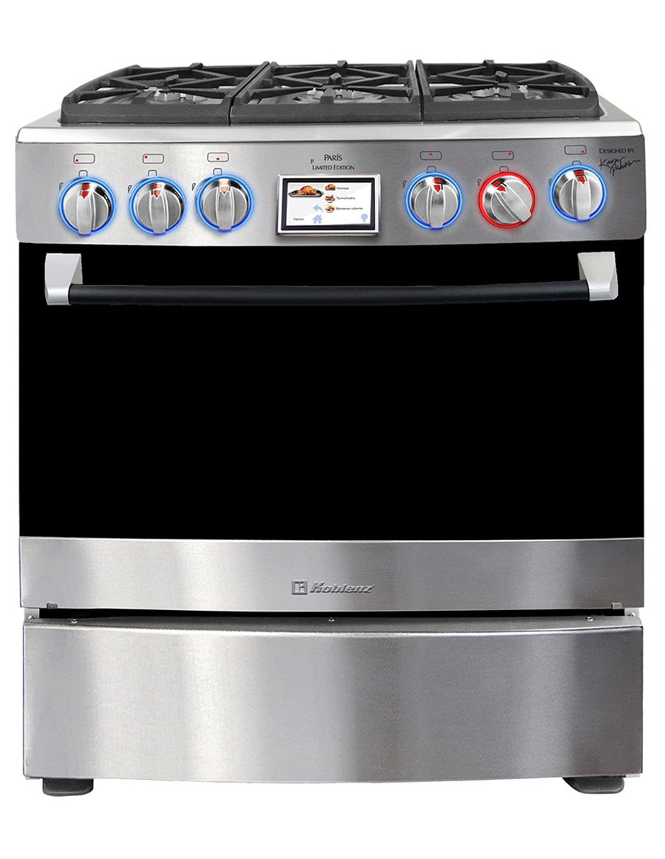 Estufa de piso a Gas natural/lp 76 cm KZ.COMBO.EST.AI.PARIS. de 6 quemadores 2