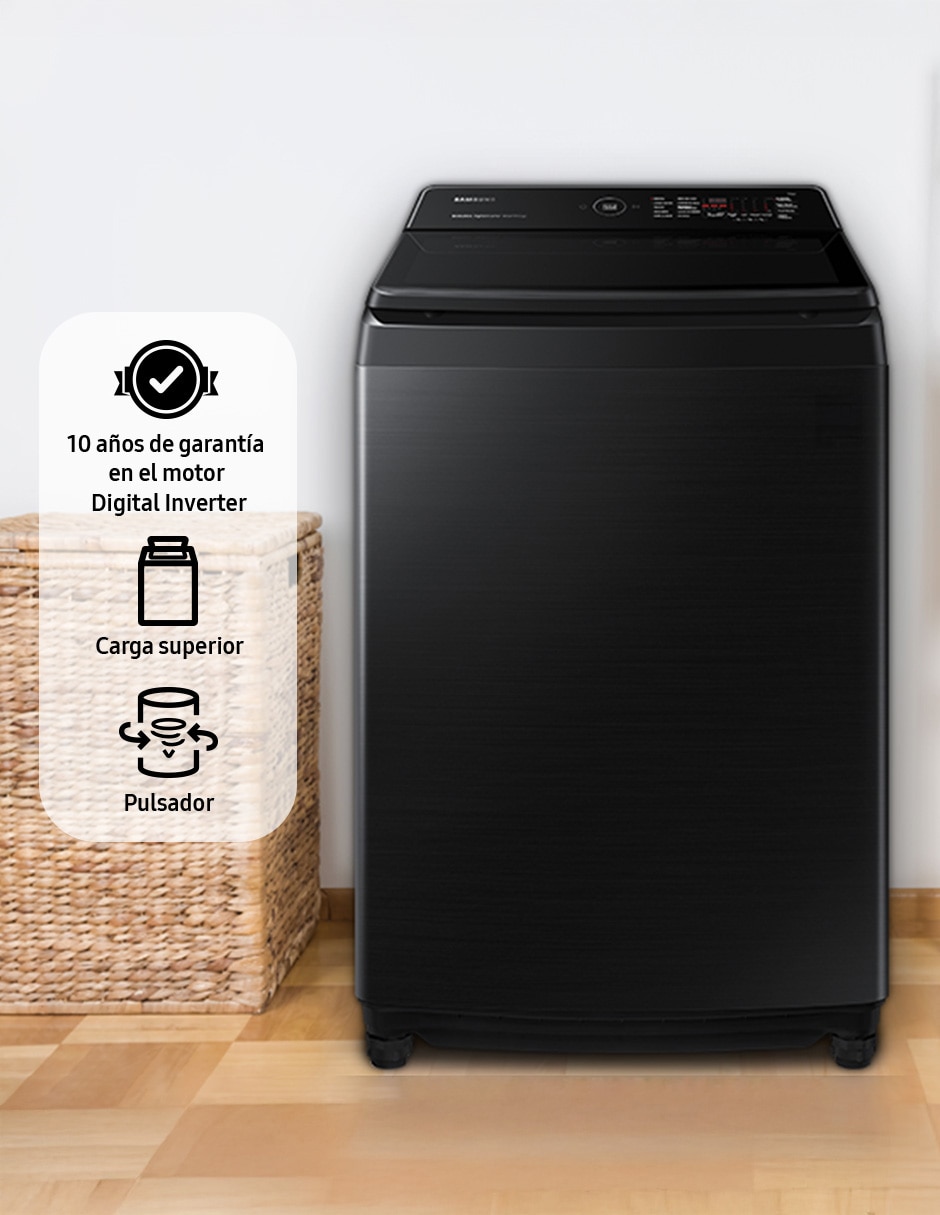 Lavadora 19 kg automática carga superior 
WA19CG6746BVAX 5