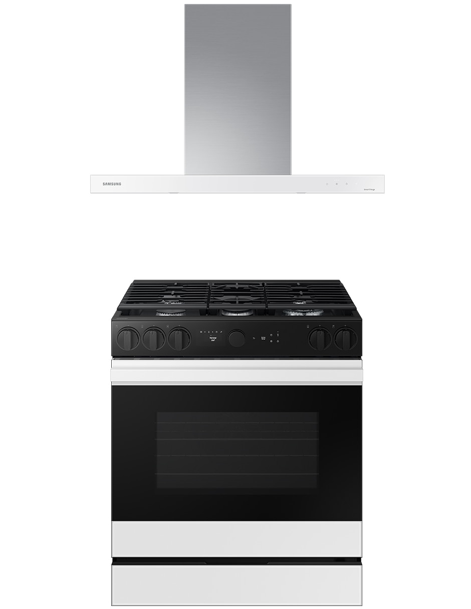 Combo estufa de piso a gas natural/lp 76.1 CM F-NSG85012NK36 de 5 quemadores + campana Combo estufa de piso a gas natural/lp 76.1 CM F-NSG85012NK36 de 5 quemadores + campana