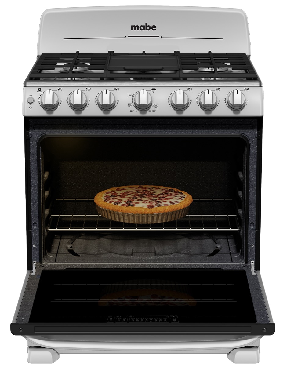 Estufa de piso a Gas LP 76 cm EM7659BFIS3CMP76 de 6 quemadores 6
