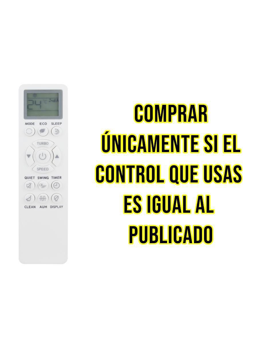 Control remoto para aire acondicionado CE-NEX Mirage minisplit Nex 6