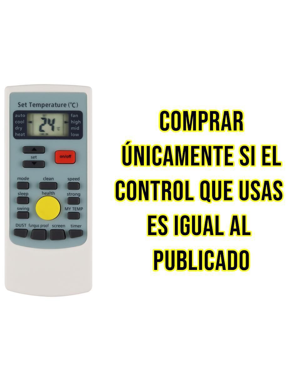 Control remoto para aire acondicionado CE-MA67 Mabe Minisplit  aire acondicionado Inverter Ykr-h/009e 8