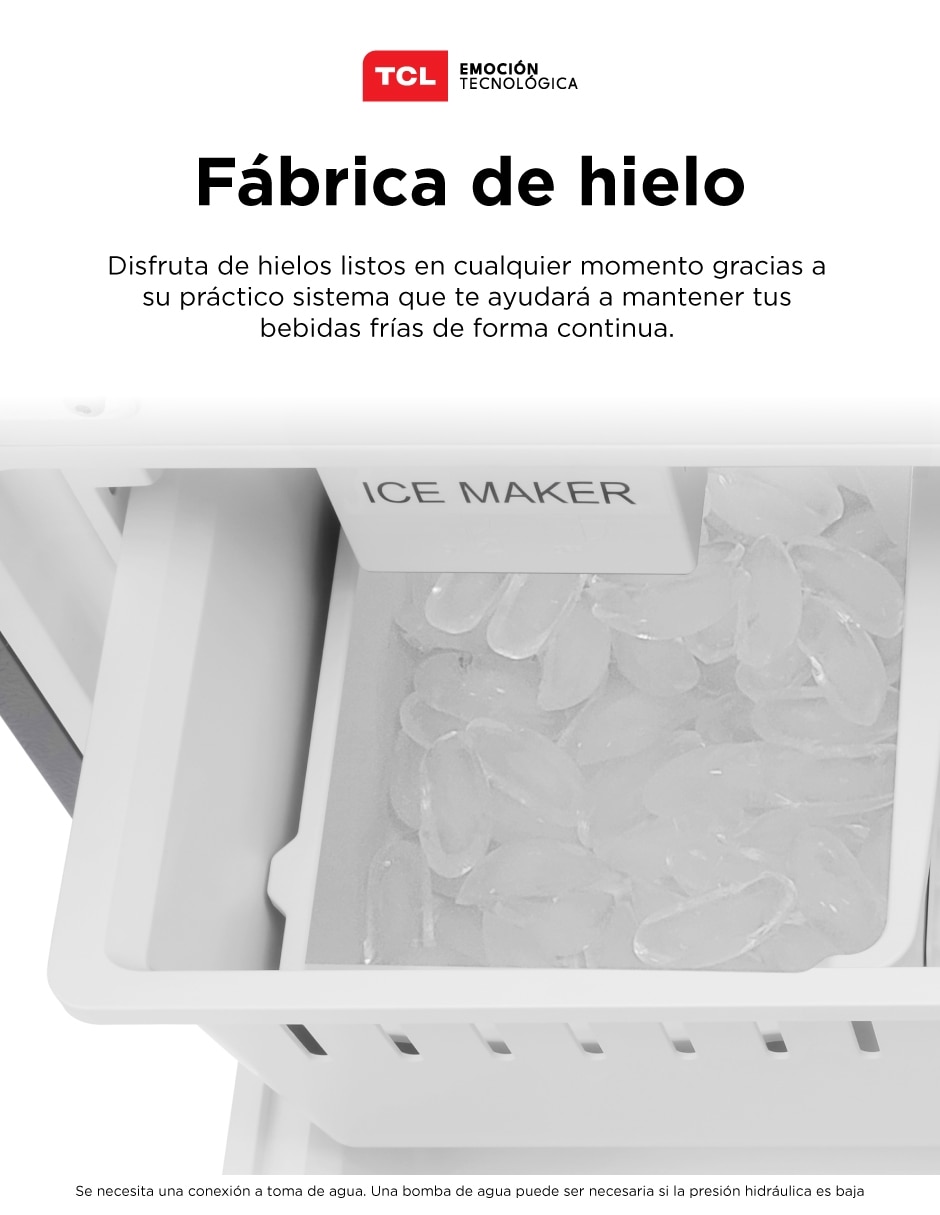 Refrigerador french door 18 pies cúbicos inverter y no frost TFR18SI 2