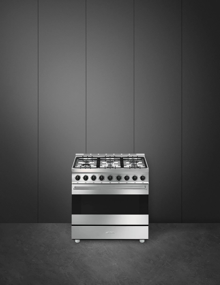 Estufa de piso a Gas natural/lp Mista 90 cm B91GMX2 de 6 quemadores 3