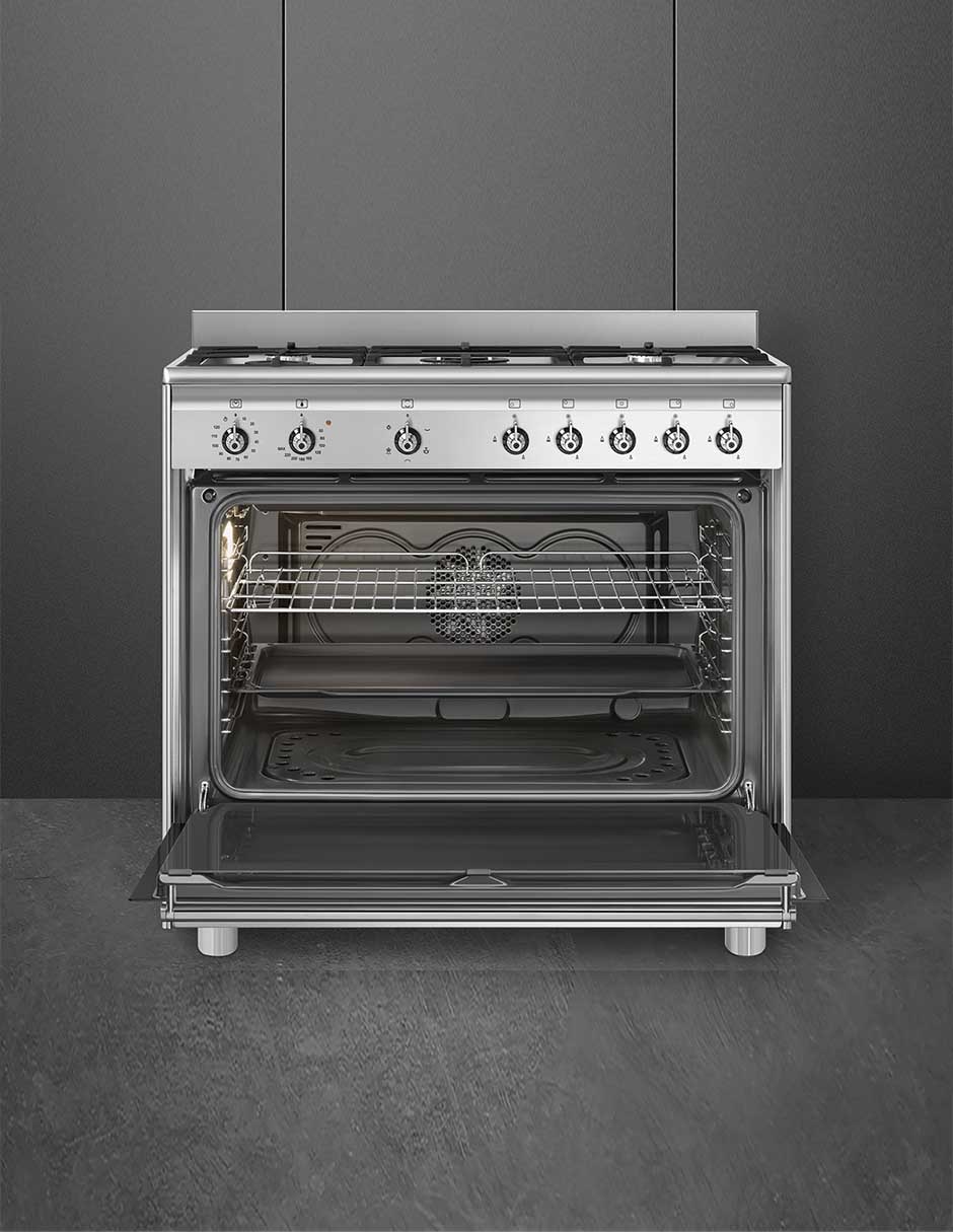Estufa de piso a Gas natural/lp 90 cm SX91VJM2 de 5 quemadores 2
