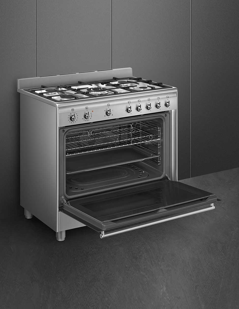 Estufa de piso a Gas natural/lp 90 cm SX91VJM2 de 5 quemadores 3