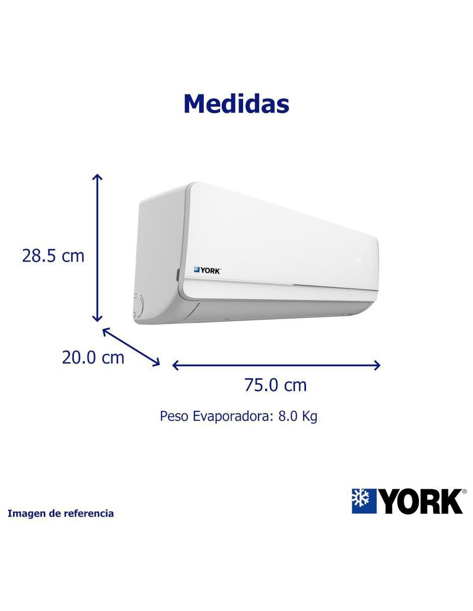 Aire acondicionado mini split frío y calor 12000 BTU YHGE12ZXMAXPORX 110 V 6