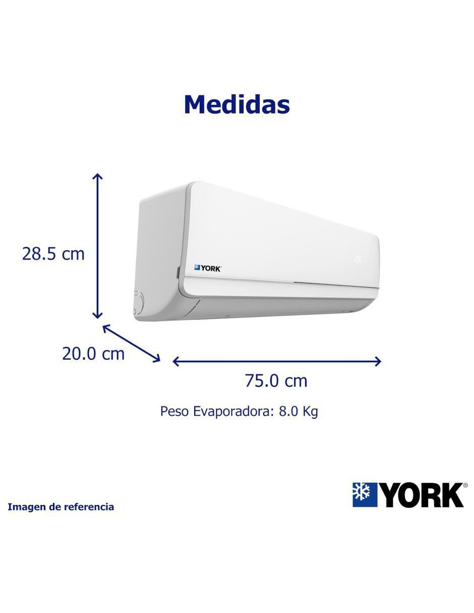 Aire acondicionado mini split frío y calor 12000 BTU YHGE12ZJMAXPORX 220 V 6