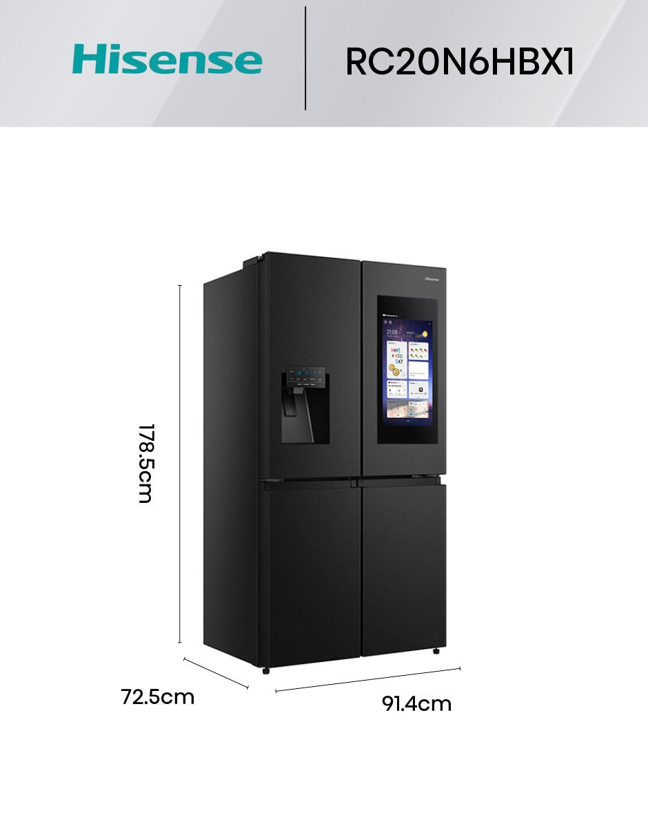 Refrigerador french door 20 pies cúbicos inverter y no frost y fábrica de hielo RC20N6HBX1 7