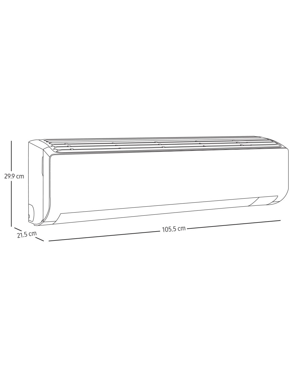 Aire acondicionado mini split inverter Frío 18000 BTU AR50F18D1BH/AX 220 V 10