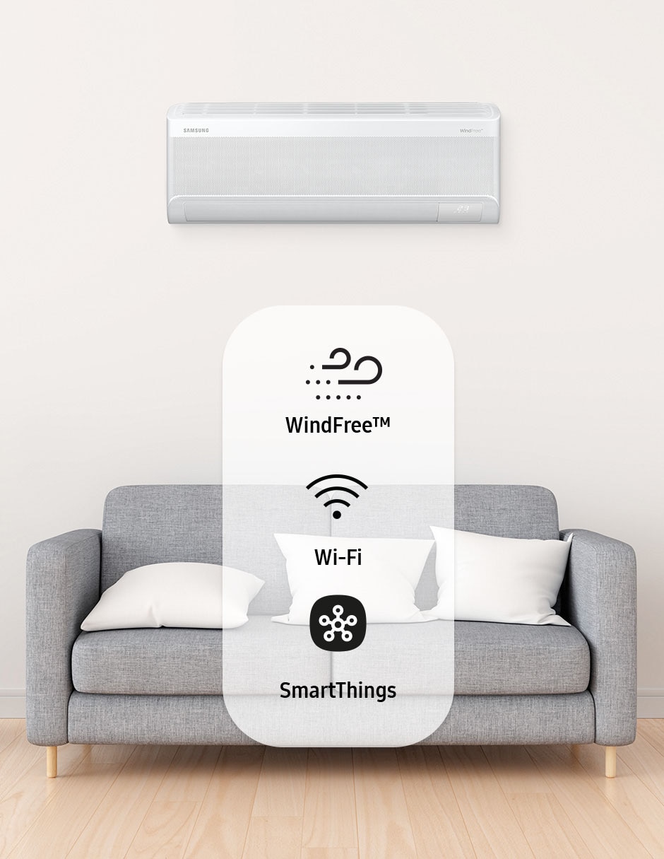 Aire acondicionado mini split inverter Windfree Frío y calor 22000 BTU AR60F24C1HW/AX 220 V 7