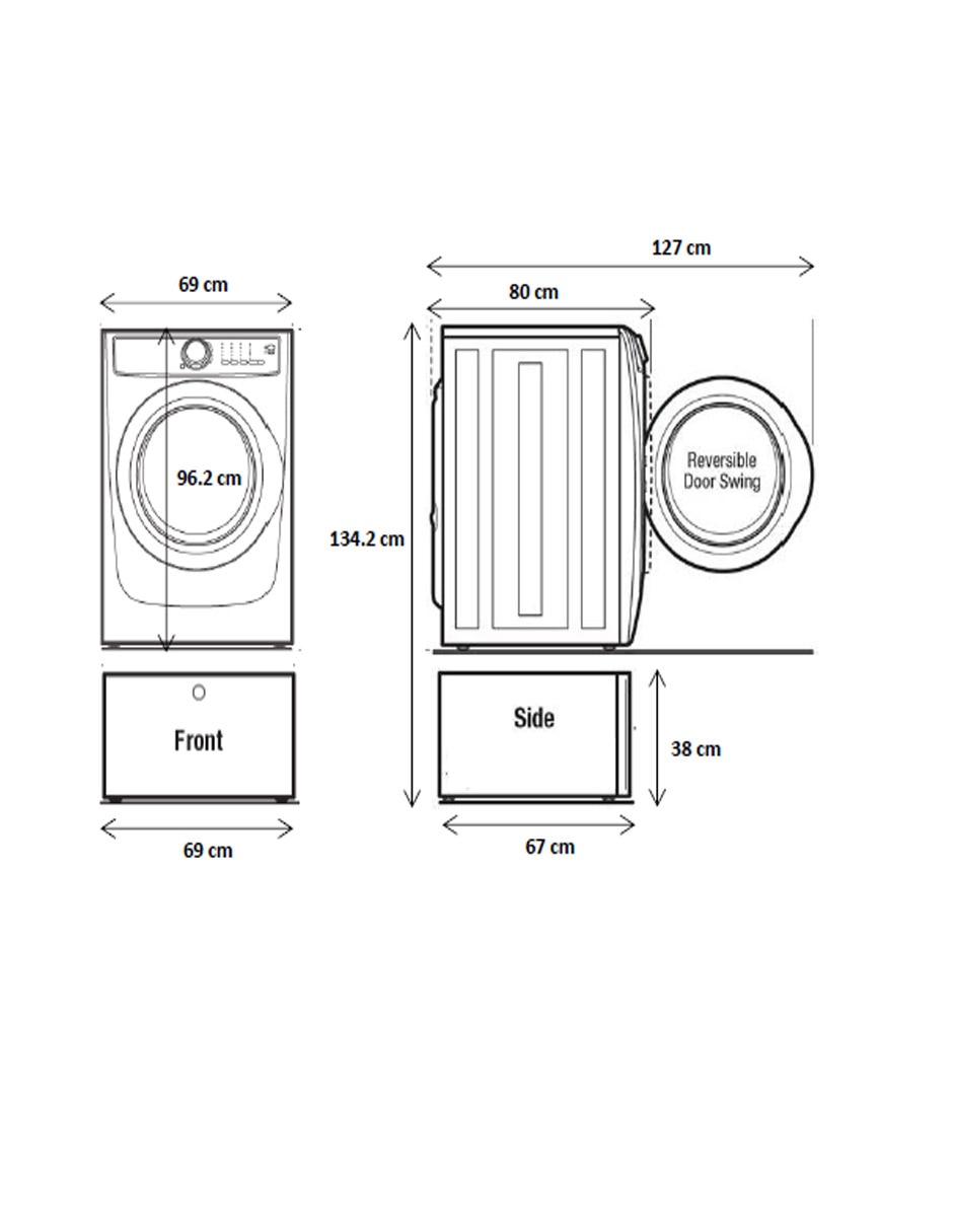Lavadora 21 kg automática carga frontal fwfx22d4ew 8