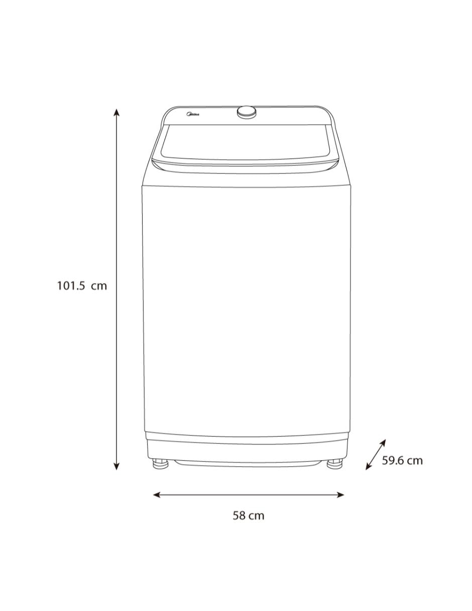 Lavadora 16 kg automática carga superior ma512w16/w 7