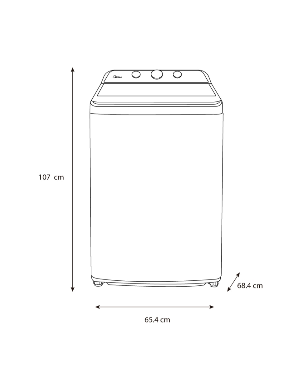 Lavadora 22 kg automática carga superior ma500w22/w 8
