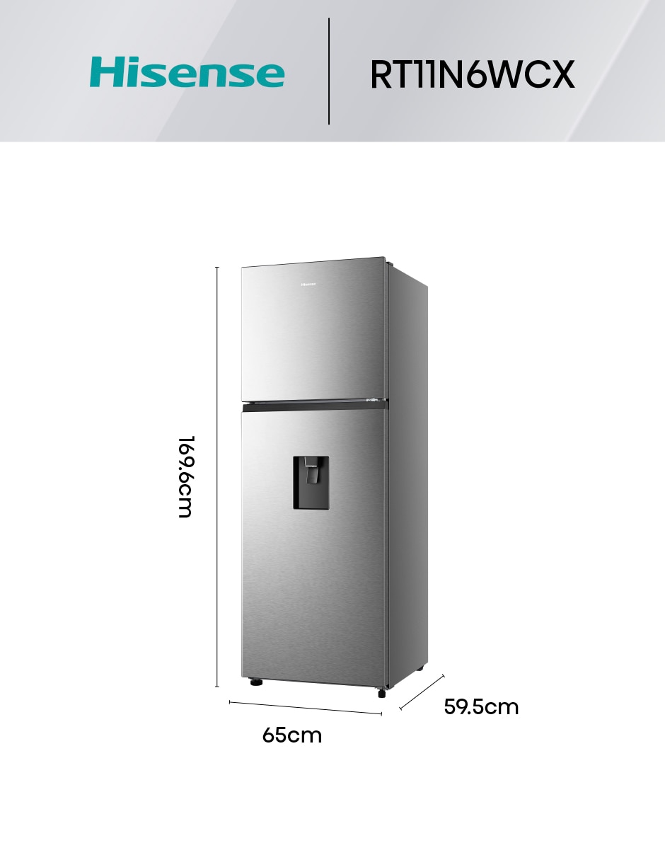 Refrigerador top mount 11 pies cúbicos no frost RT11N6WCX 6