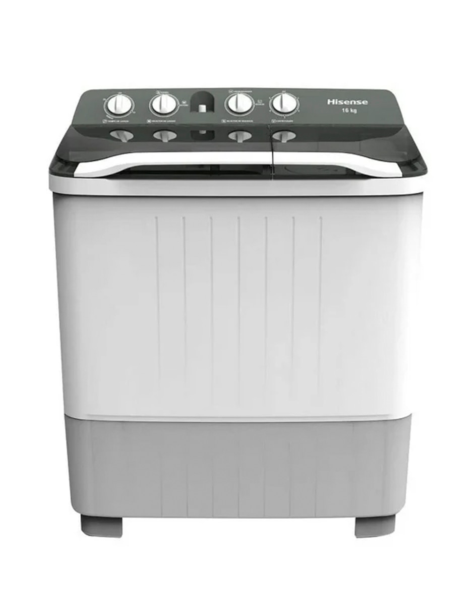 Lavadora doble tina 16 kg semiautomática carga superior wsa1603p