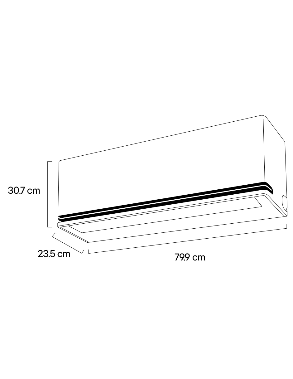 Aire acondicionado mini split inverter Frío 12000 BTU VA122C5 220 V 10