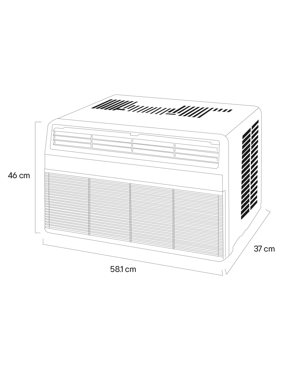 Aire acondicionado de ventana frío 8000 btu w081c2 115 v 10