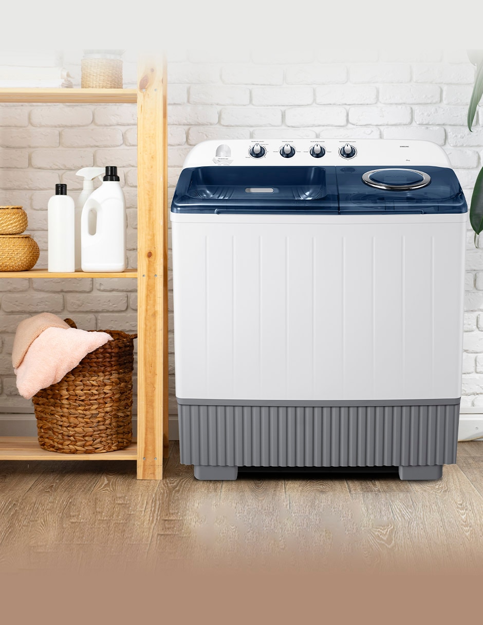 Lavadora doble tina 21 kg semiautomática carga superior wt21f6300lg/ax 2