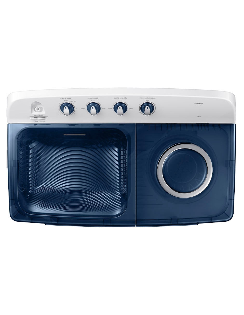 Lavadora doble tina 21 kg semiautomática carga superior wt21f6300lg/ax 6