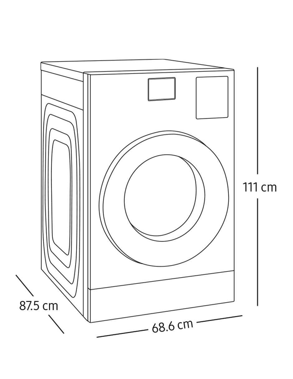 Lavasecadora eléctrica 26 kg 15 kg WD26FB8690BEAX 8