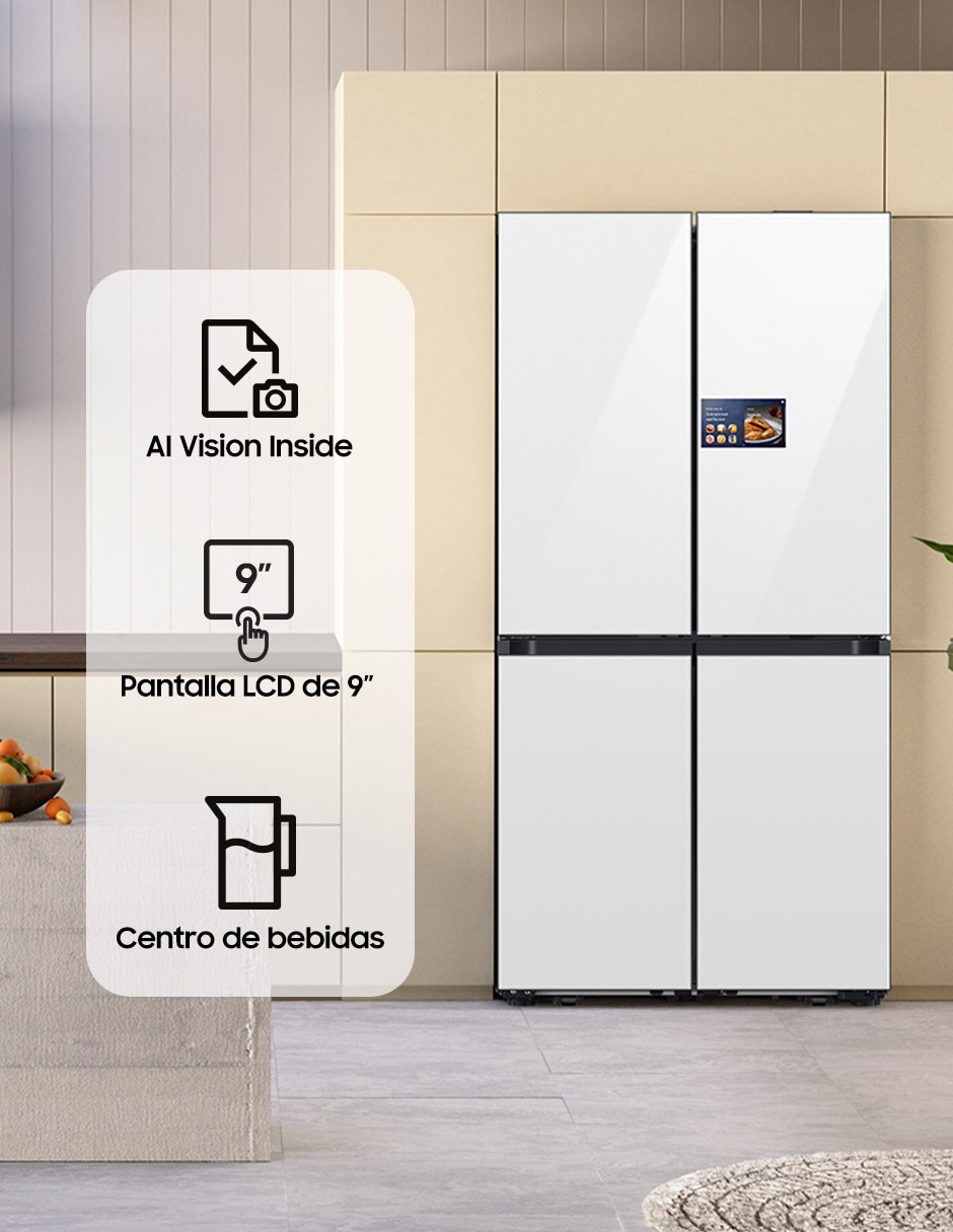 Refrigerador French door 23 pies cúbicos inverter y fábrica de hielo 
RM90F66CDWEM 2