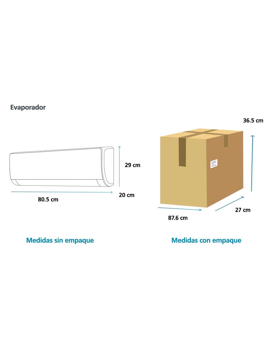 Aire acondicionado mini split inverter frío 12000 BTU MMI12CABWCA32M2 13