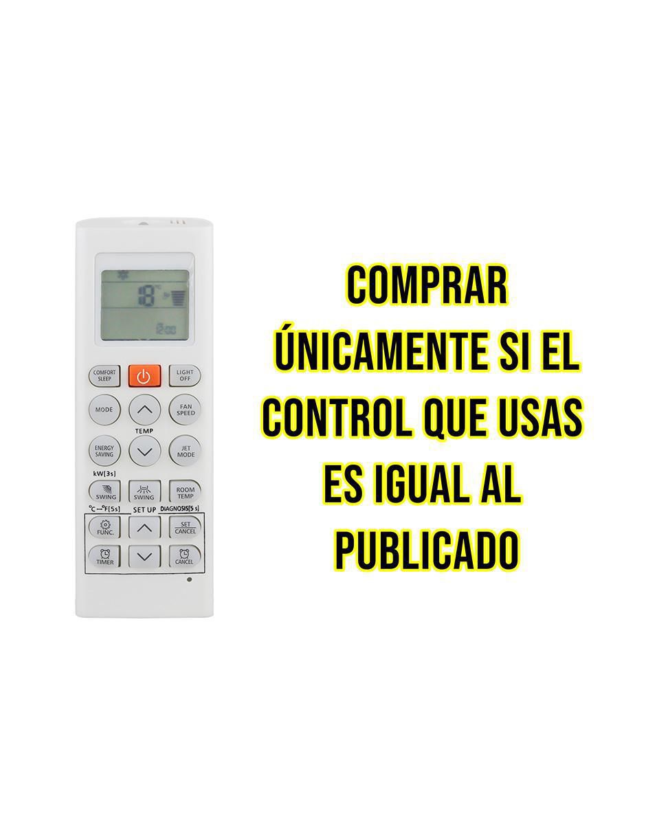 Control remoto para aire acondicionado CE-L52 LG Minisplit Inverter AKB75215401 7