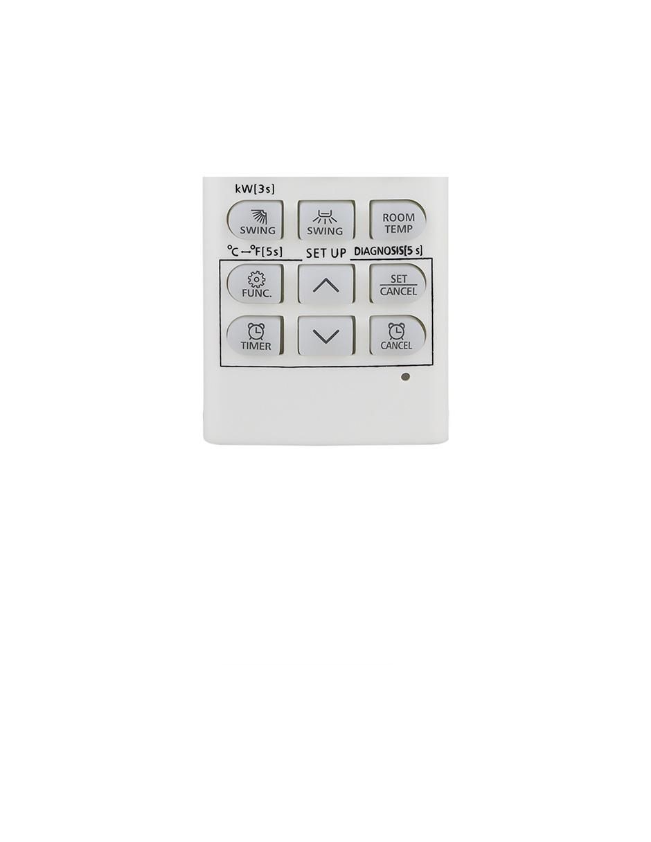 Control remoto para aire acondicionado CE-L52 LG Minisplit Inverter AKB75215401 10