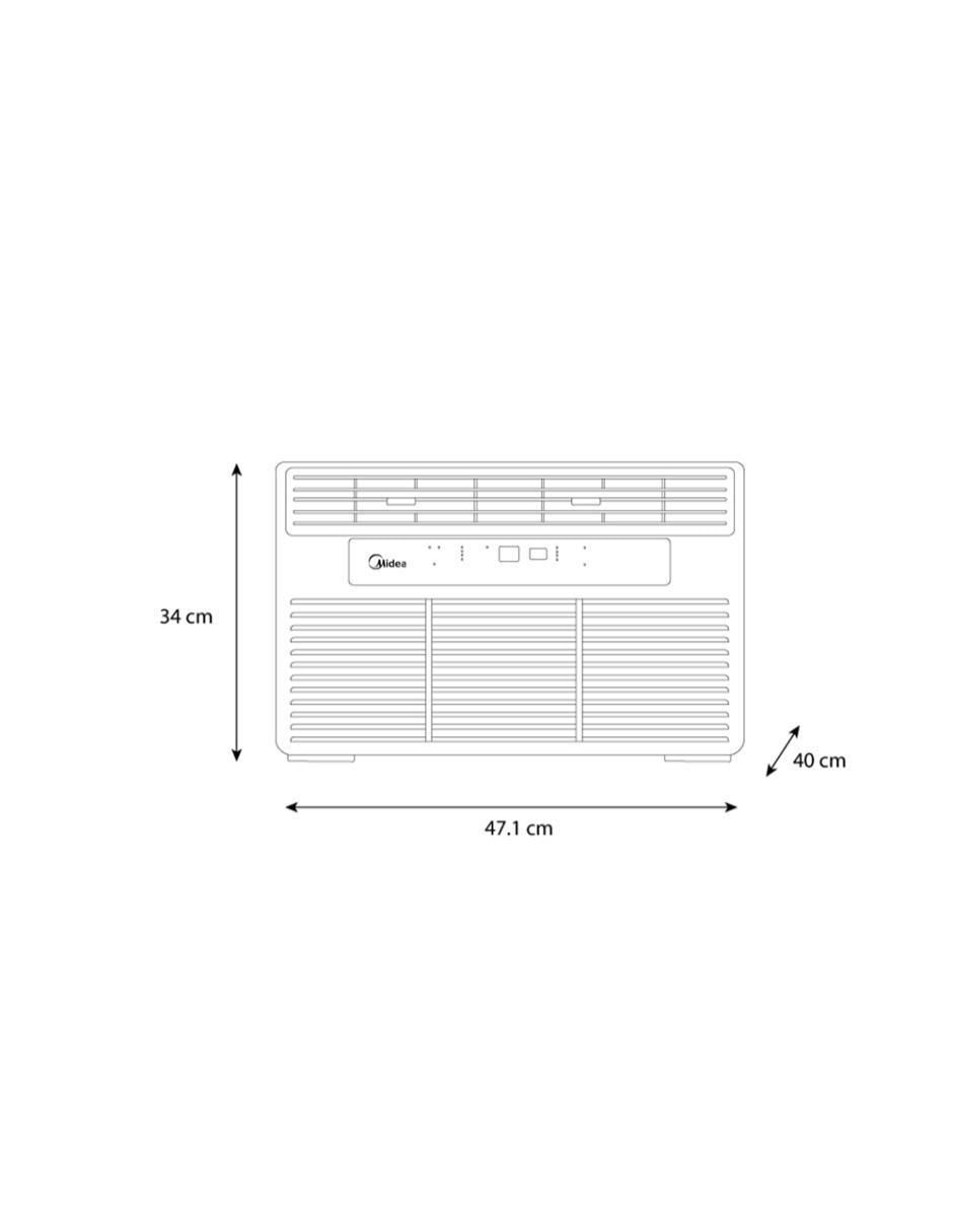 Aire acondicionado de ventana frío 8000 BTU MAW08C1OUK 110 V 4
