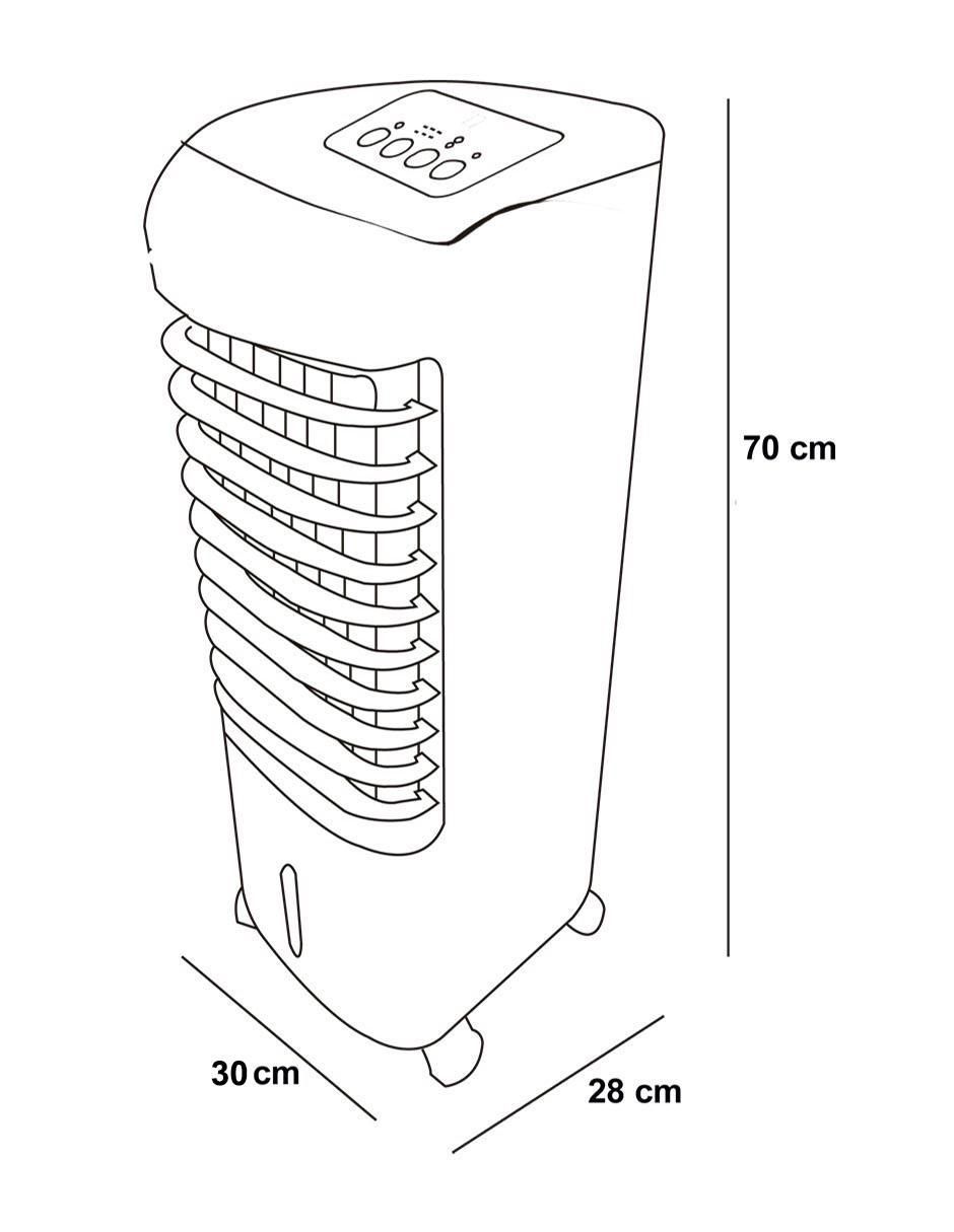 Enfriador evaporativo frío 10 L DAL1B-1016AD 110 V 6