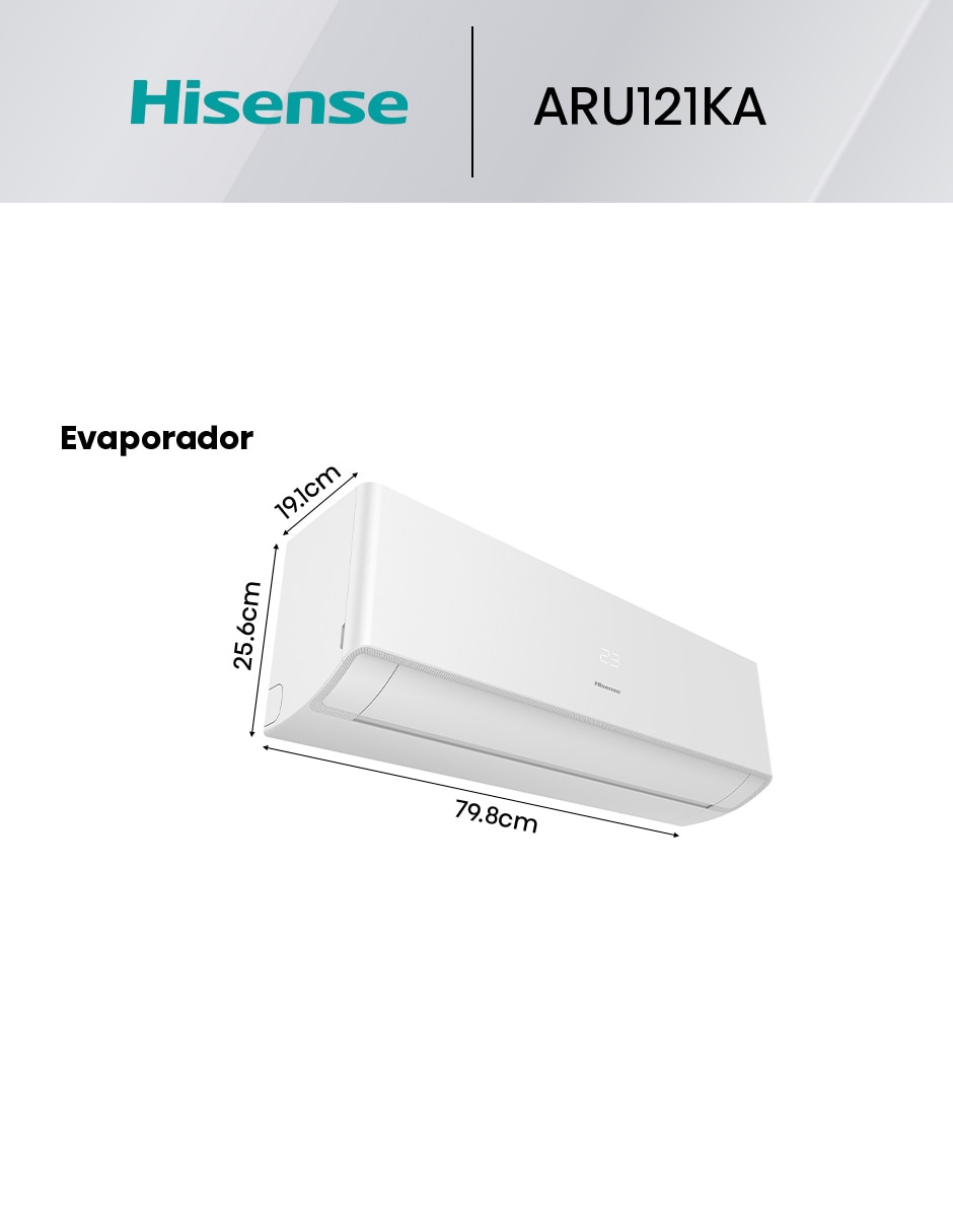 Aire acondicionado mini split inverter frío 12000 BTU ARU121KA 115 V 6