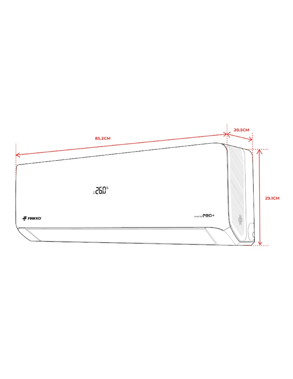 Aire acondicionado mini split inverter PRO+ frío y calor 122HPRO+ 230 V 5