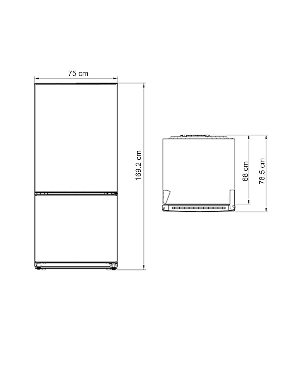 Refrigerador bottom mount 19 pies cúbicos no frost RBF 43750 SS MX 6