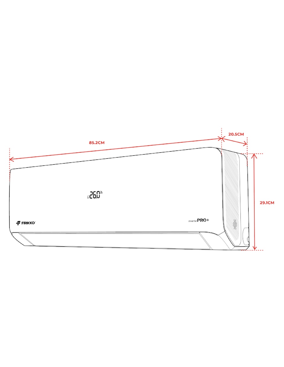 Aire acondicionado mini split inverter PRO+ frío 12000 BTU 121CPRO+ 115 V 5