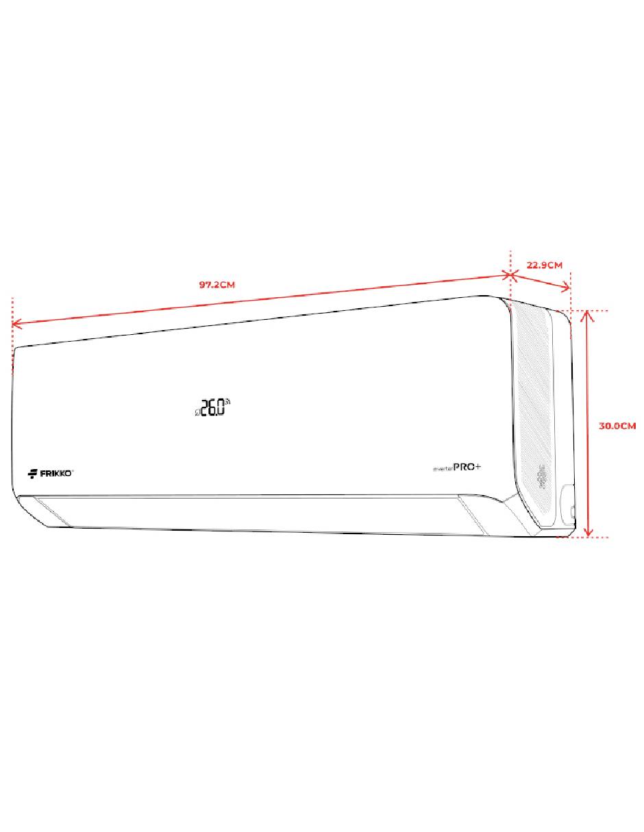 Aire acondicionado mini split inverter PRO+ frío y calor 18000 BTU 182HPRO+ 230 V 5