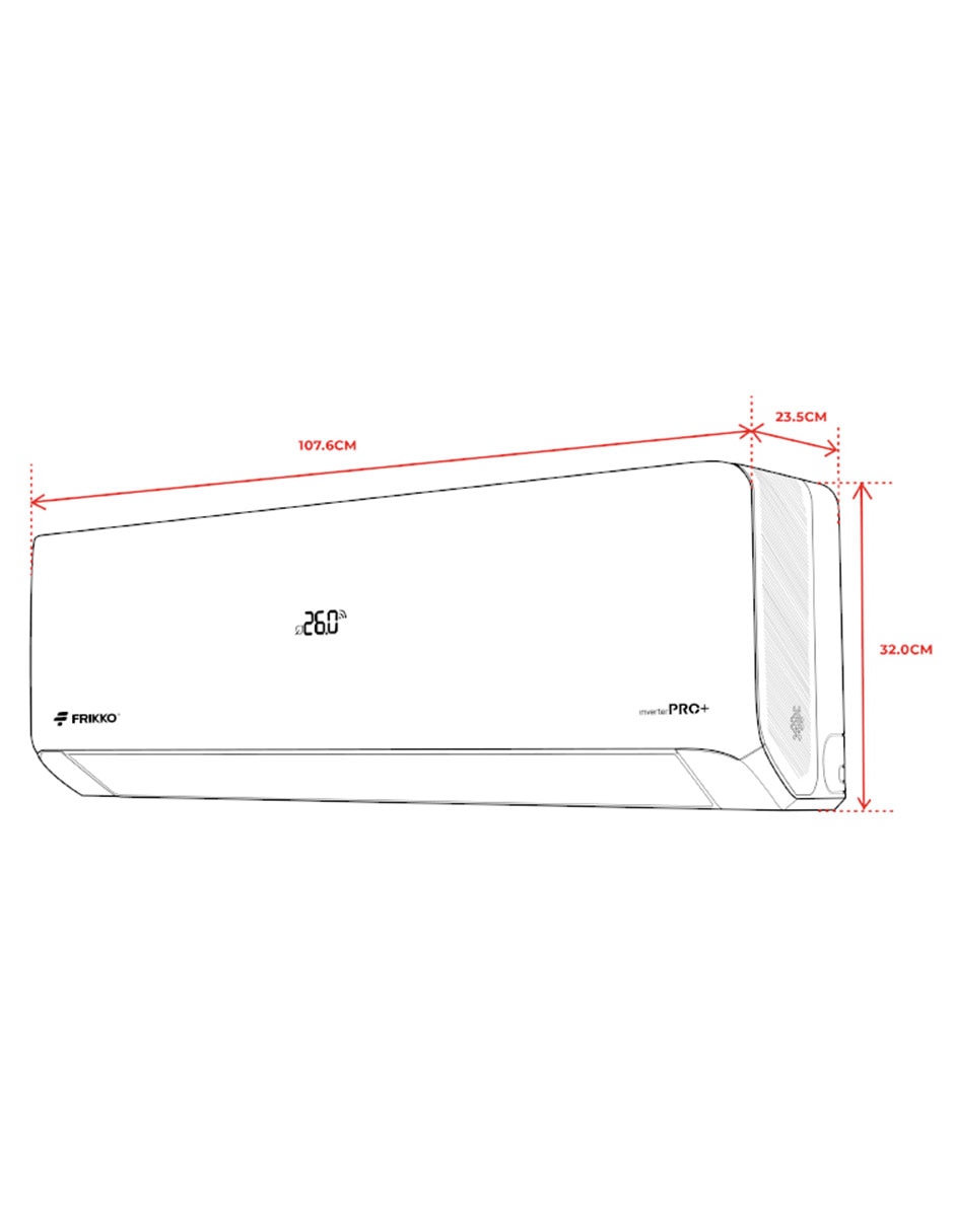 Aire acondicionado mini split inverter PRO+ frío y calor 242HPRO+ 230 V 5